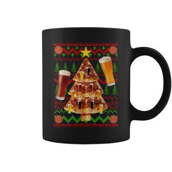 Pizza And Beer Ugly Christmas Sweater Coffee Mug - Monsterry