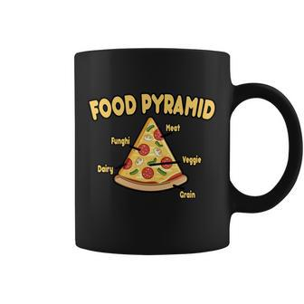 Pizza Food Pyramid Coffee Mug - Monsterry
