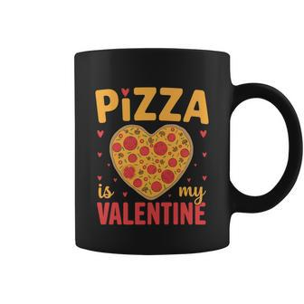 Pizza Is My Valentine Heart Shape Pizza Graphic Plus Size Shirt For Girl Boy Coffee Mug - Thegiftio UK
