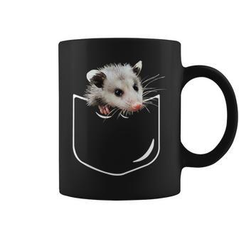 Pocket Opossum Funny Opossum In Pocket  Coffee Mug