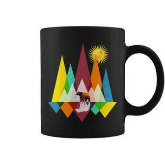 Polygon Wilderness Bear Tshirt Coffee Mug - Monsterry