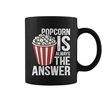 Popcorn Is Always The Answer Graphic Plus Size Premium Shirt For Boy Girl Unisex Coffee Mug - Thegiftio UK