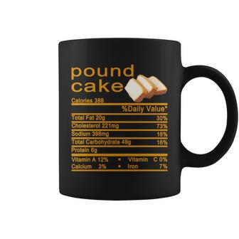 Pound Cake Nutrition Facts Label Coffee Mug - Monsterry DE