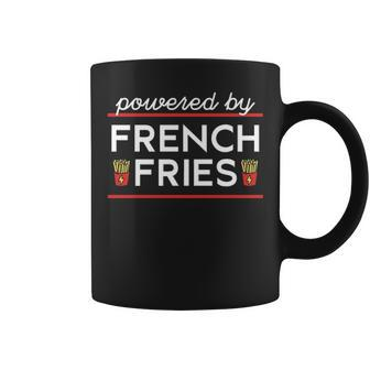 Powered By French Fries Coffee Mug - Seseable