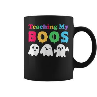 Pre-K Teacher Or Kindergarten Teachers Cute Halloween Coffee Mug - Thegiftio UK