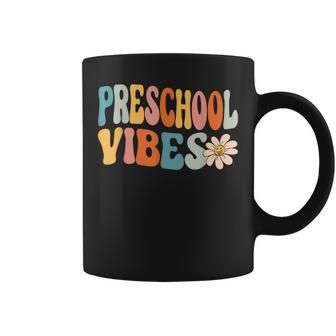 Preschool Vibes Cute Retro Back To School Boys Girls Kid Coffee Mug - Thegiftio UK
