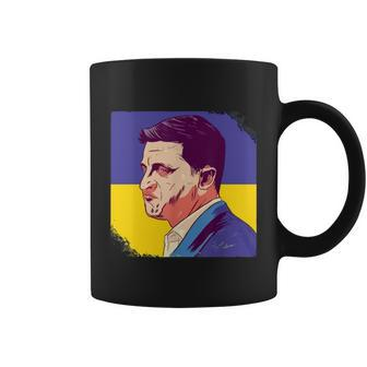 President Zelensky Ukrainian President Supporting Ukraine Coffee Mug - Monsterry