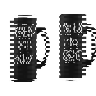 Pretend Im A Bishop Chess Costume Funny Halloween Party Coffee Mug - Seseable