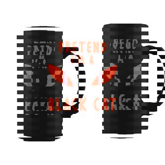 Pretend Im A Black Cat Funny Halloween Costume Coffee Mug - Thegiftio