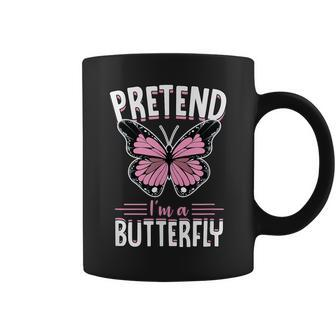 Pretend Im A Butterfly Funny Cute Lazy Halloween Costume Coffee Mug - Thegiftio UK