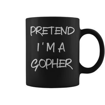 Pretend Im A Gopher Halloween Party Simple Diy Costume Coffee Mug - Seseable