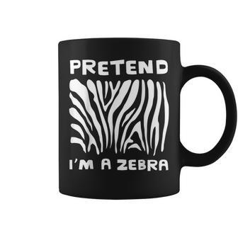 Pretend Im A Zebra Halloween Office Night Party Costume Coffee Mug - Seseable