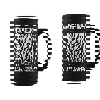 Pretend Im A Zebra Halloween Office Night Party Costume Coffee Mug - Seseable