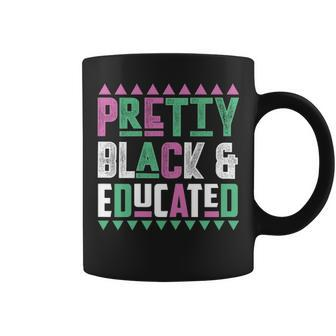 Pretty Black And Educated Black Pride V2 Coffee Mug - Thegiftio UK