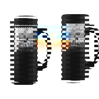 Pride Postage Stamp Ukrainian Flag Vintage Coffee Mug - Thegiftio