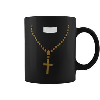 Priest Costume Cross Religion Coffee Mug - Monsterry CA