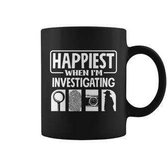 Private Detective Crime Investigator Investigating Cool Gift Coffee Mug - Monsterry AU