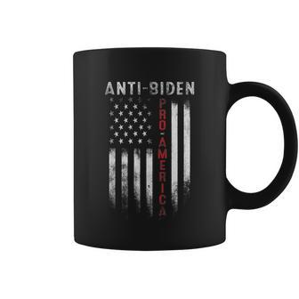 Pro America Anti Biden Usa American Flag Patriotic Tshirt Coffee Mug - Monsterry