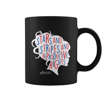 Pro Choice Af Reproductive Rights Messy Bun Us Flag 4Th July Coffee Mug - Monsterry CA