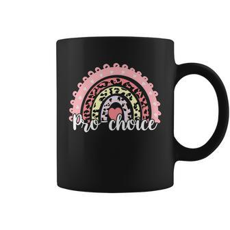 Pro Choice Feminist Rainbow Coffee Mug - Monsterry