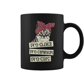 Pro Choice Pro Feminism Pro Cats Feminism Feminist V2 Coffee Mug | Seseable CA