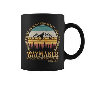 Promise Keeper Waymaker Isaiah Forest Mountains Coffee Mug - Monsterry CA