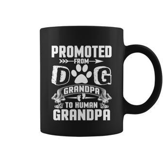 Promoted From Dog Grandpa To Human Grandpa Tshirt Coffee Mug - Monsterry AU
