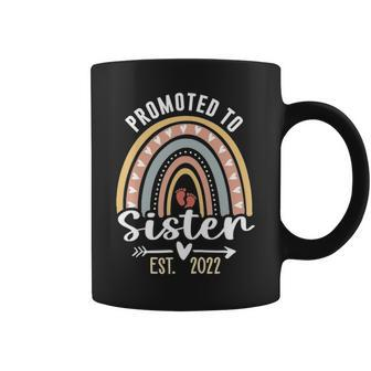 Promoted To Sister 2022 Pregnancy Announcement New Sister Coffee Mug - Thegiftio UK