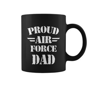 Proud Air Force Dad Fathers Day Military Patriotic Patriotic Coffee Mug - Monsterry DE