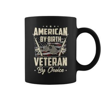 Proud An American By Birth Veteran By Choice Coffee Mug - Thegiftio UK