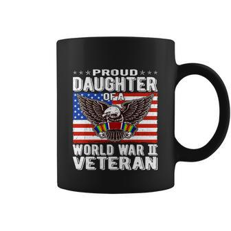 Proud Daughter Of A World War 2 Veteran Patriotic Ww2 Child Gift Coffee Mug - Thegiftio UK