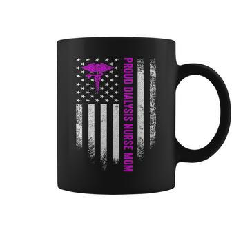Proud Dialysis Nurse Mom American Flag Patriotic Coffee Mug - Thegiftio UK