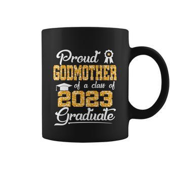 Proud Godmother Of A Class Of 2023 Graduate Senior Grad Gift Graphic Design Printed Casual Daily Basic Coffee Mug - Thegiftio
