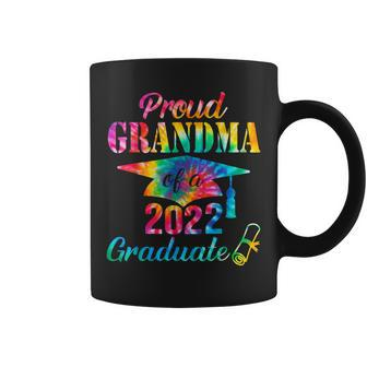 Proud Grandma Of 2022 Graduate Tie Dye Senior 22 Class 2022 Coffee Mug - Thegiftio UK