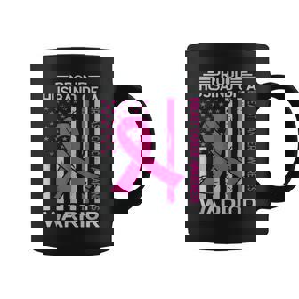 Proud Husband Of A Warrior Breast Cancer Awareness Coffee Mug - Thegiftio