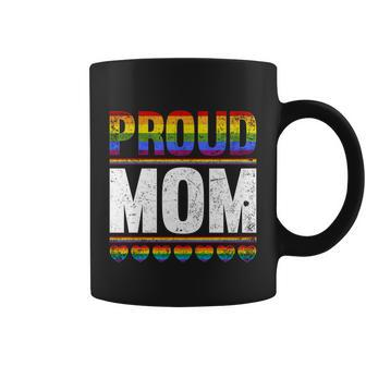 Proud Lesbian Mom Queer Mothers Day Gift Rainbow Flag Lgbt Gift Coffee Mug - Monsterry AU