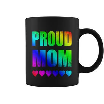 Proud Mom Gay Lesbian Lgbtq Pride Rainbow Mothers Day Gift V2 Coffee Mug - Monsterry DE