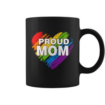 Proud Mom Lgbt Rainbow Gay Pride Gift Mothers Day Gift Coffee Mug - Monsterry AU