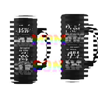 Proud Mom Of Awesome Gay Son Rainbow Pride Month Family Coffee Mug - Thegiftio