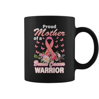 Proud Mother Of A Breast Cancer Warrior Tshirt Coffee Mug - Monsterry