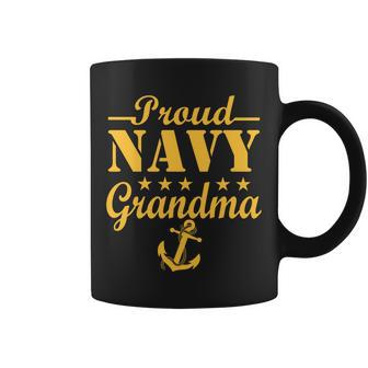 Proud Navy Grandma Tshirt Coffee Mug - Monsterry