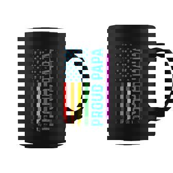 Proud Papa Grandpa Dad Lgbt Lgbtq Gay Pride Rainbow Flag Graphic Design Printed Casual Daily Basic Coffee Mug - Thegiftio