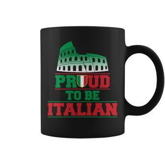 Proud To Be Italian - Italia Design - Italy Flag Sweatshirt Coffee Mug - Thegiftio UK