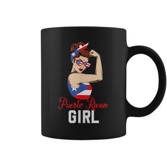 Puerto Rican Girl Rosie The Riveter Labor Day Usa Flag Coffee Mug - Thegiftio UK
