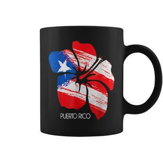 Puerto Rico Boricua Puerto Rican Flag Flower Pride Women Men Coffee Mug - Thegiftio UK