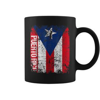 Puerto Rico Vintage Flag White Grey Heather Puerto Rico T-Sh Coffee Mug - Thegiftio UK