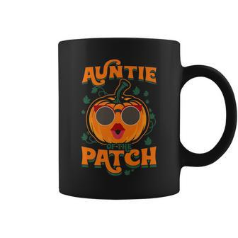 Pumpkin Auntie Of The Patch Family Cute Halloween Aunt Gift Coffee Mug - Thegiftio UK