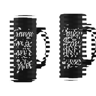 Pumpkin Kisses And Harvest Wishes Halloween Quote Graphic Design Printed Casual Daily Basic Coffee Mug - Thegiftio UK