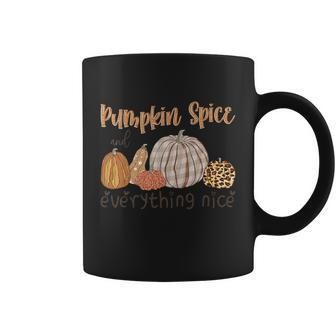 Pumpkin Spice And Everything Nice Thanksgiving Quote V2 Coffee Mug - Monsterry