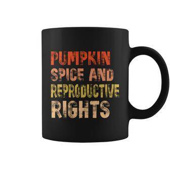 Pumpkin Spice And Reproductive Rights Fall Feminist Choice Gift V7 Coffee Mug - Monsterry DE